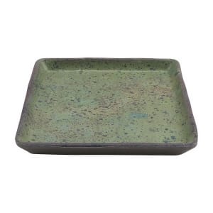 284-20030SP 4" Square Melamine Dinner Plate, Spruce