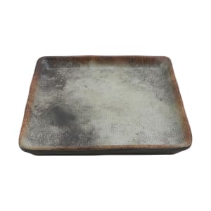 284-20030WVN 4" Square Melamine Dinner Plate, Woven