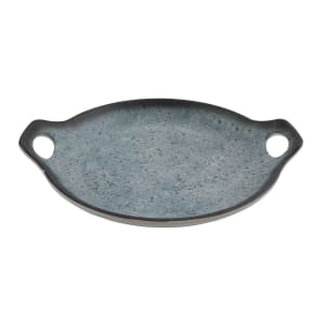 284-20580REB 7 3/4" Round Melamine Plate w/ Handles, Robin Egg Blue