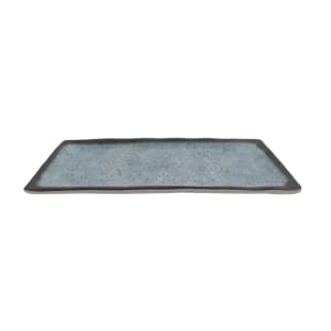 284-23123REB 12" x 5" Rectangular Cheforward™ Plate - Melamine, Robin Egg Blue