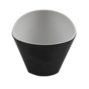 284-30896TOHBK 16 oz Irregular Melamine  Bowl, Touch of Honey/Black