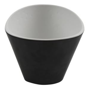 284-30897TOHBK 26 oz Irregular Melamine  Bowl, Touch of Honey/Black