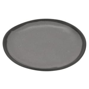 284-CS70GR 7" Round Melamine Bread Plate, Speckled Gray
