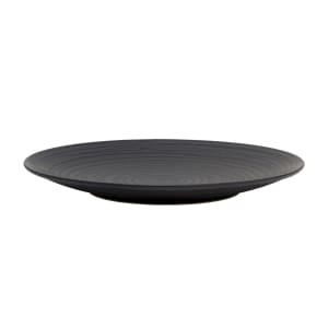 106-5275375 10 3/5" Round Obsidian Coupe Plate - Stoneware, Black