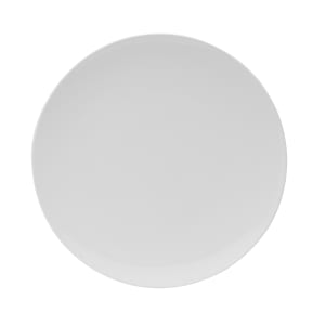 106-5302769 11" Round Galleria Coupe Plate - Porcelain, White