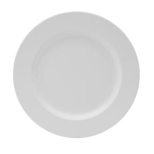 106-5302588 11" Round Galleria Plate - Porcelain, White