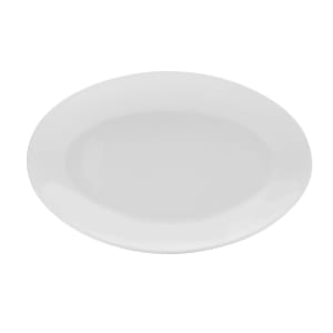 106-5292231 11 3/4" Oval Bistro Blanc Plate - Porcelain, White