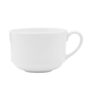 106-5304710 14 7/10 oz Lola Coffee Cup - Bone China, White