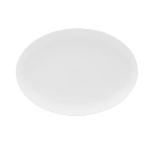 106-5304606 13" Oval Lola Coupe Plate - Bone China, White