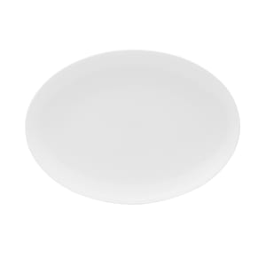 106-5304750 14" Oval Lola Coupe Plate - Bone China, White