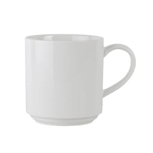106-5305718 11 4/5 oz Bistro Mug - Porcelain, White