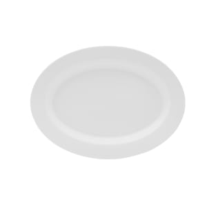 106-5304739 12" x 9" Oval Lola Platter - Bone China, White