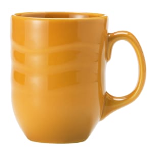 024-903033004 11 oz Mug w/ Cantina Carved Pattern & Shape, Flint Body, Saffron