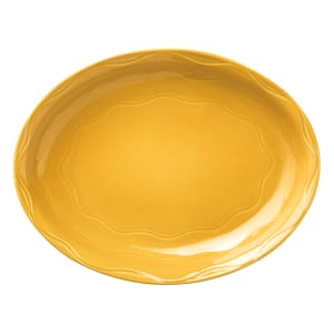 024-903033008 11 5/8" x 9 1/4" Oval Cantina Platter - Porcelain, Saffron