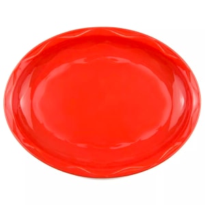 024-903034008 11 5/8" x 9 1/4" Oval Cantina Platter - Porcelain, Cayenne