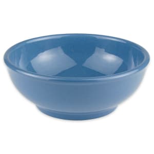 024-903043003 18 oz Round Cantina® Oatmeal Bowl w/ Rolled Edge - Porcelain, Blueberry