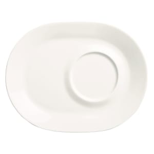 024-905356013 9 1/2" Oval Royal Rideau Racetrack Plate - Rolled Edge, White