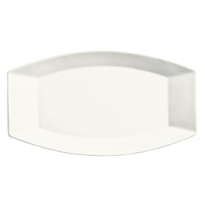 024-905356908 9-3/4" x 5-1/2" Oblong Slenda Tray - Porcelain, White Royal Rideau™