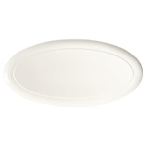 024-905356992 22" x 10-3/4" Oval Slenda Tray - Porcelain, White Royal Rideau™