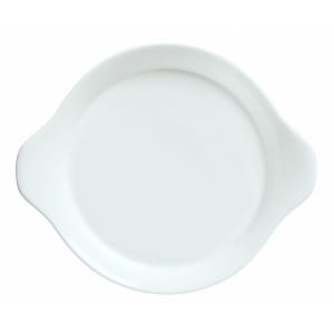 024-911194440 8 1/4" Round Handled Dish w/ Reflections Pattern & Shape, Alumawhite Body