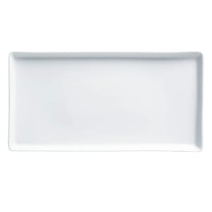 024-911194481 13"  x 6-3/4" Rectangular Chef's Selection Tray - Porcelain, Aluma White