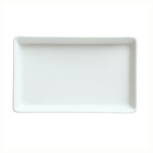 024-911194482 6-1/4" x 4" Rectangular chef's Selection Tray - Porcelain, Aluma Whi...