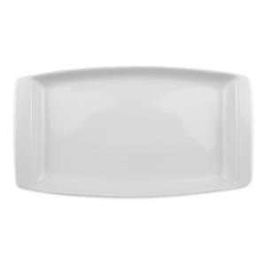024-911194491 13-1/4" x 7-1/2" Rectangular Chef's Selection Tray -Porcelain, Aluma White 