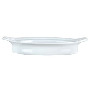 024-911194804 8 oz. Chef's Selection Rarebit Dish - Oval, Aluma White