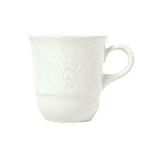 Churchill WHBALT81 8 oz Bamboo Tea Cup - Ceramic, White