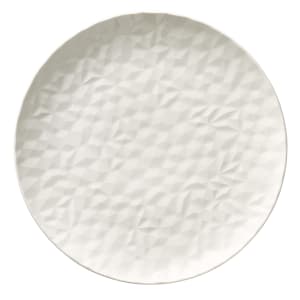 024-988001078 13" Round Status Plate - Porcelain, White