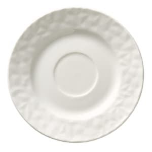 024-988001500 6" Round Status Saucer - Porcelain, White
