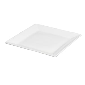 024-999023136 8 1/2" Square Constellation Plate - Porcelain, Lunar White