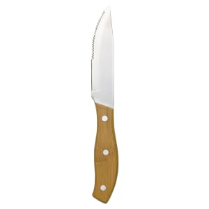 192-2001582 9 1/4" Steak Knife w/ Bamboo Handle