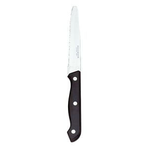 192-2012642 8 7/8" Steak Knife w/ Black Bakelite Handle & Pointed Tip