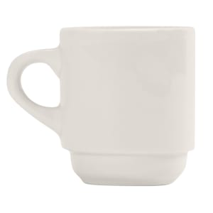 192-840145006 3 1/2 oz Tall Espresso Cup - Rolled Edge, Porcelain, Bright White, Porcelana