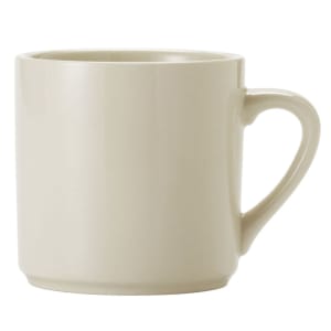192-740901141 14 oz Porcelana Empire Mug - Porcelain, Cream White