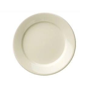 192-740901118 11 1/2" Round Porcelana Plate - Porcelain, Cream White