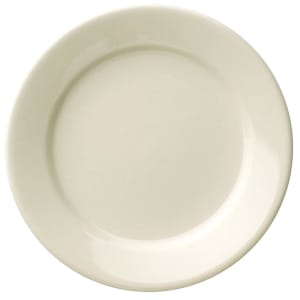 192-740901614 6 1/4" Round Porcelana Plate - Porcelain, Cream White