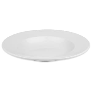 192-840370200 12" Round Porcelain Pasta Bowl w/ 20 oz Round Capacity & Rolled Edge, White, Porcelana