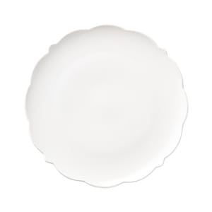 192-977709634 6 3/4" Round Astor Footed Plate - Porcelain, White 