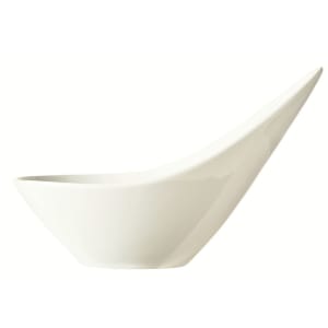 192-BW6707 10 oz Oval Riviera Porcelain Bowl, Ultra Bright White, Chef''s Selection