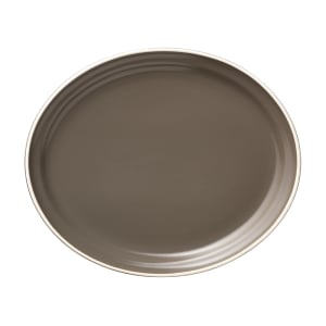 192-ENG8O 12 3/16" x 10 1/8" Oval Englewood Platter - Porcelain, Olive