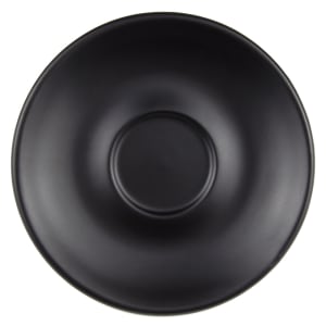 192-DRI14O 6" Round Driftstone Saucer - Porcelain, Onyx