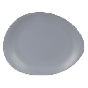 192-DRI15GME 14 1/8" x 11 1/4" Oval Driftstone Platter - Melamine, Granite