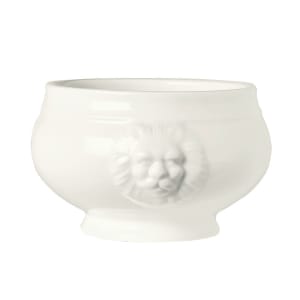192-LH12 10 oz Round Lions Head Soup Bowl - Porcelain, Ultra Bright White