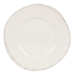 192-FH501 8" Round Plate - Ceramic, Cream White, Wide Rim