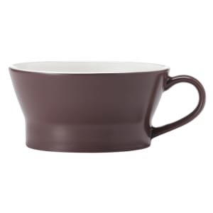 192-ENG13M 12 1/2 oz Round Englewood Handled Bowl/Mug - Porcelain, Mulberry