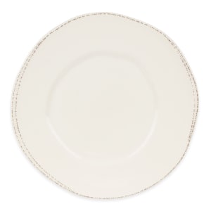 192-FH503 10 1/2" Round Plate - Ceramic, Cream White, Wide Rim