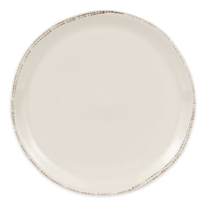 192-FH527 13 1/2" Round Farmhouse Pizza Plate - Porcelain, Cream White