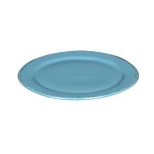 192-FH602H 9" Round Farmhouse Plate - Porcelain, Blue Hen